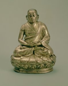 Sonam Gyatso (1543-89), tredje Dalai Lama, 1500-1600-talet (förgylld koppar)